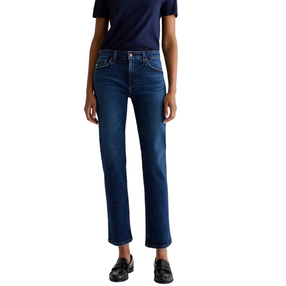 Elegant Indigo Women's Straight Leg Jeans